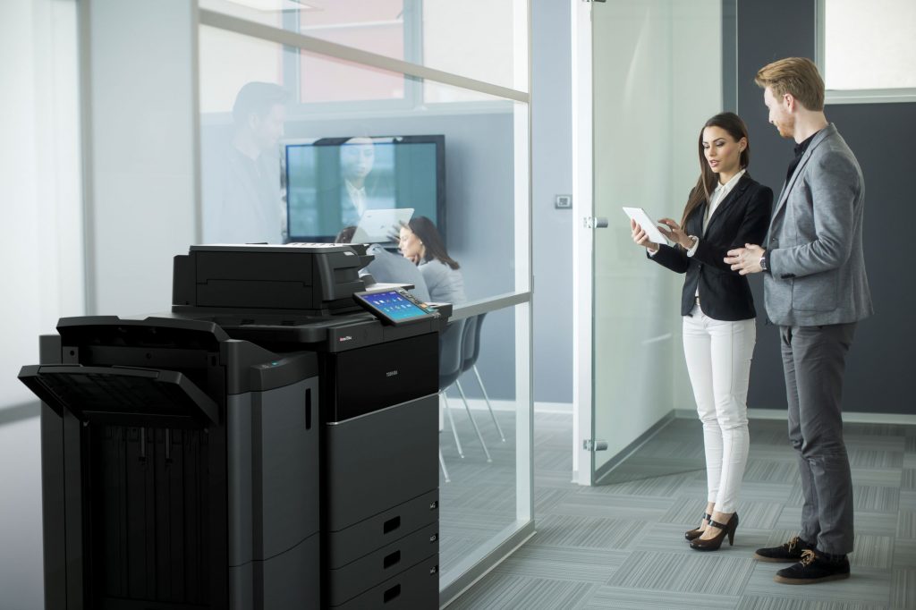 Toshiba office printer in an Australian workplace